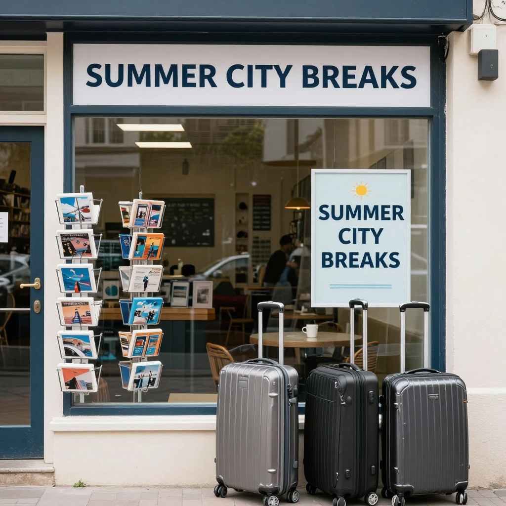 Z-Image Turbo result for prompt 3 weakness check travel agency window